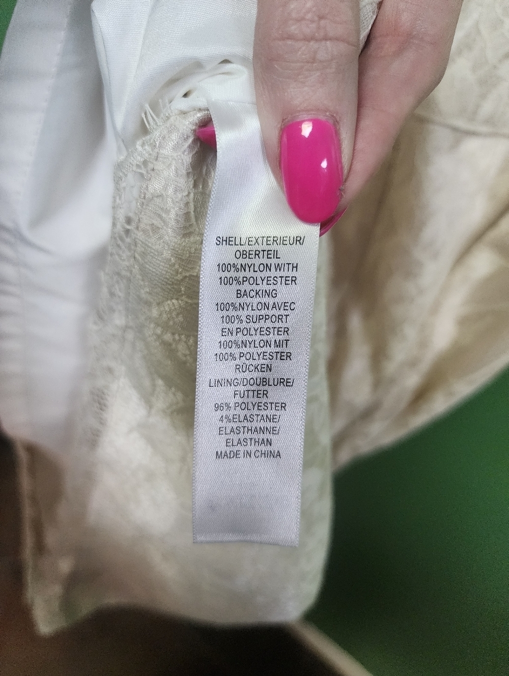 Aidan Mattox Ivory Lace Strapless Sheath Dress Sweetheart Neck Size 10 - Picture 5 of 5